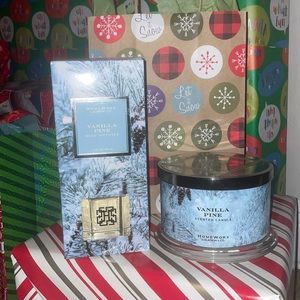 Vanilla Pine Reed Diffuser & Candle - Homeworx by Slatkin & Co
